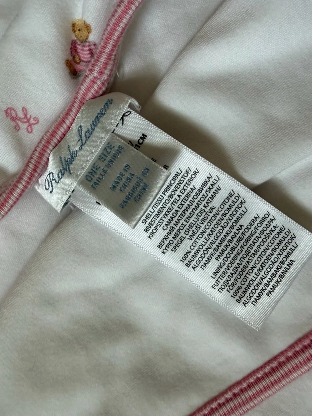 Ralph Lauren • Girls Bear Blanket